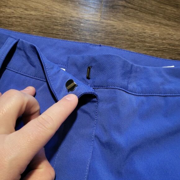 Puma Flat Front Golf Shorts 10" Inseam Royal Blue Womens Size 10 - Picture 3 of 12